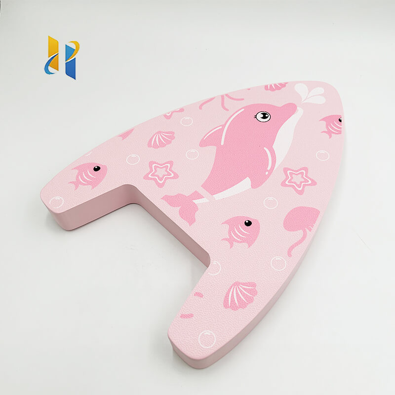 swimming using kickboard